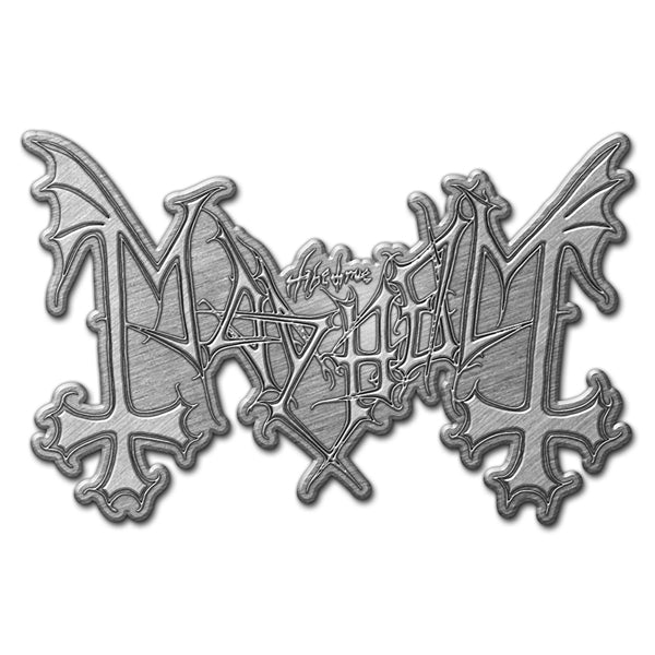 Mayhem metal logo Pin