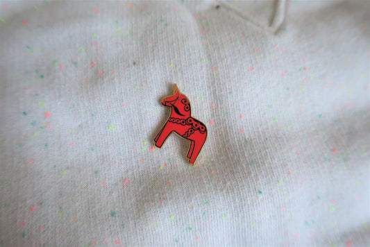 Dala Unicorn Pin by Polly Rocket