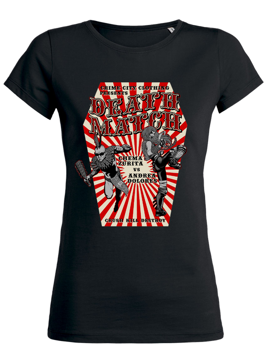 CCC - Death Match - T-Shirt Women Cut-Out Neckline Black
