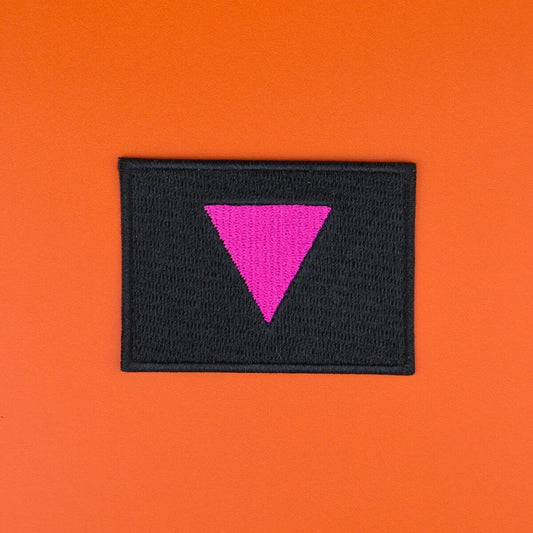 Pink Triangle Flag - Patch - Extreme Largeness