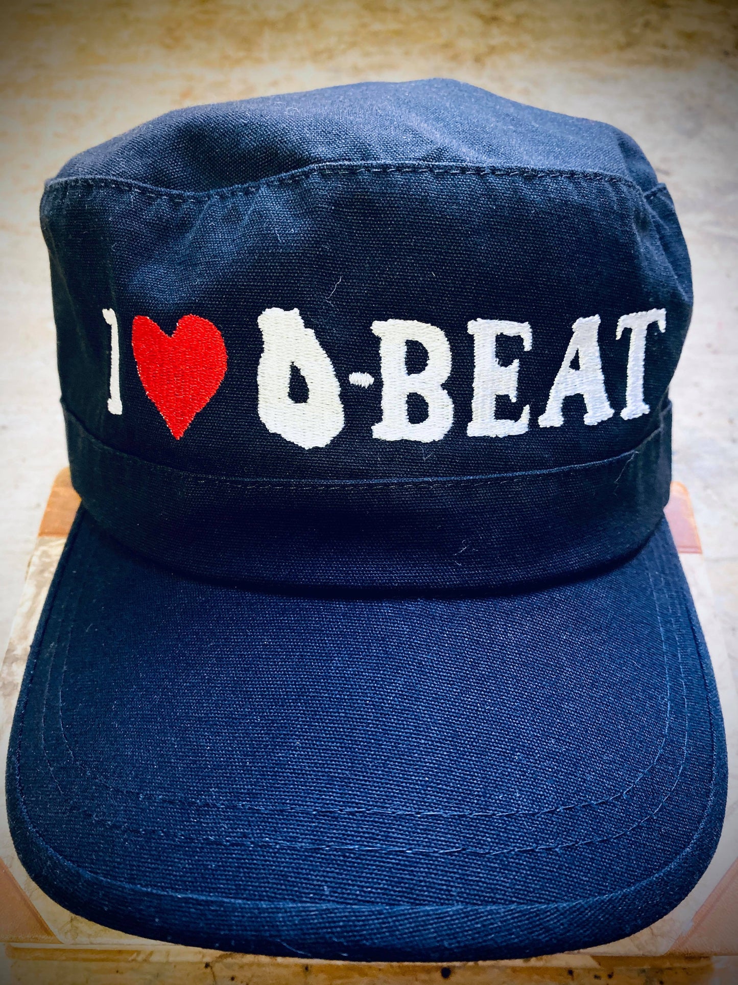I Love D-beat Military Cap by Insane//Phobia embroidery