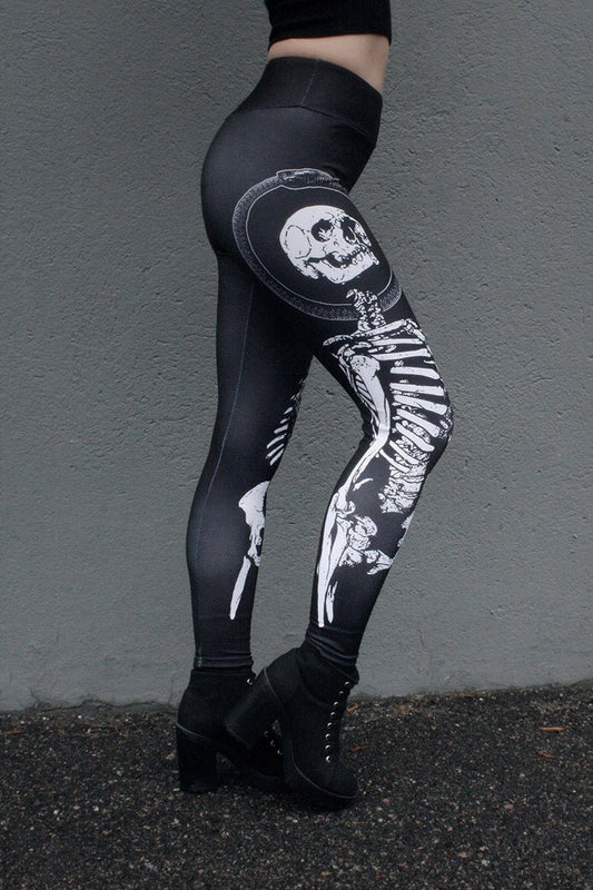 Skeletons Ouroboross Leggings by Torvenius