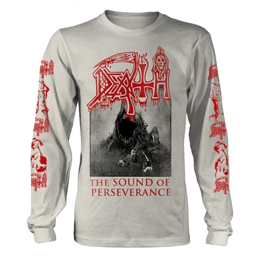 Death - The Sound Of Perseverance (White) - Longsleeve Unisex Official Merch