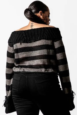 Visage Knit Sweater Ash by Killstar