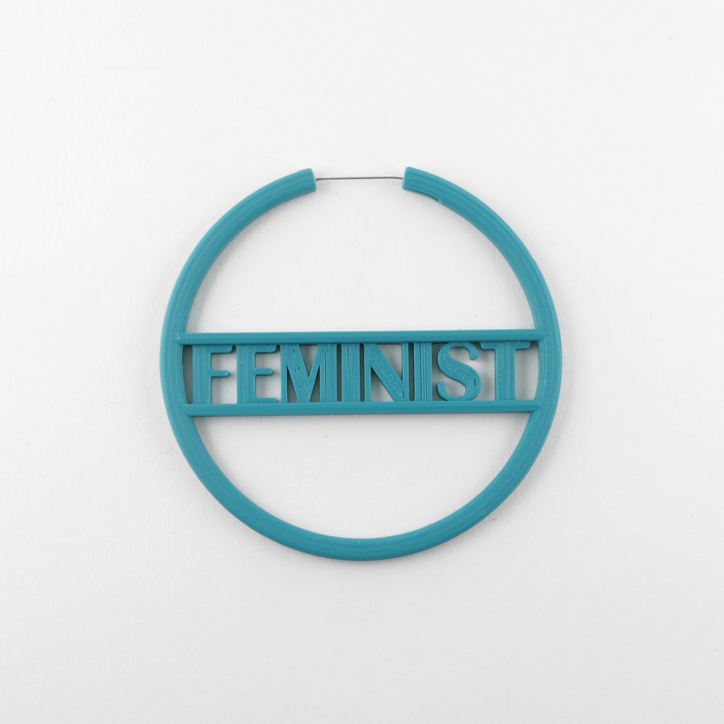 Feminist Hoop Turkos ljus