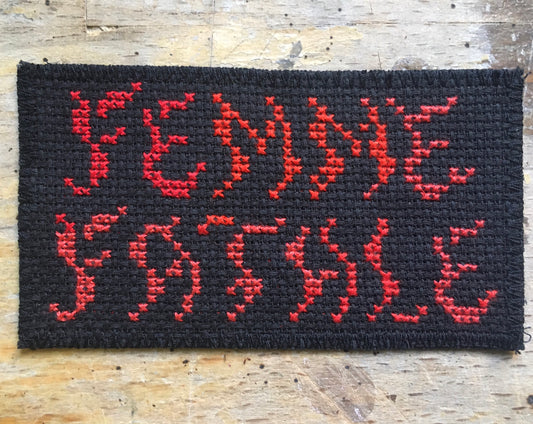 Femme Fatale - Hand-embroidered Patch - Sajko Art