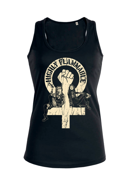 Highly Flammable Tanktop Slim Fit Black