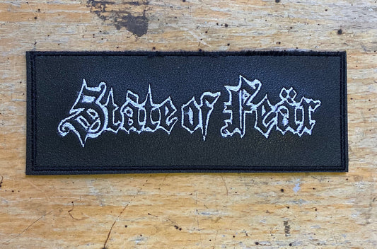 State Of Fear - Fake Leather Patch - Insane//Phobia Embroidery