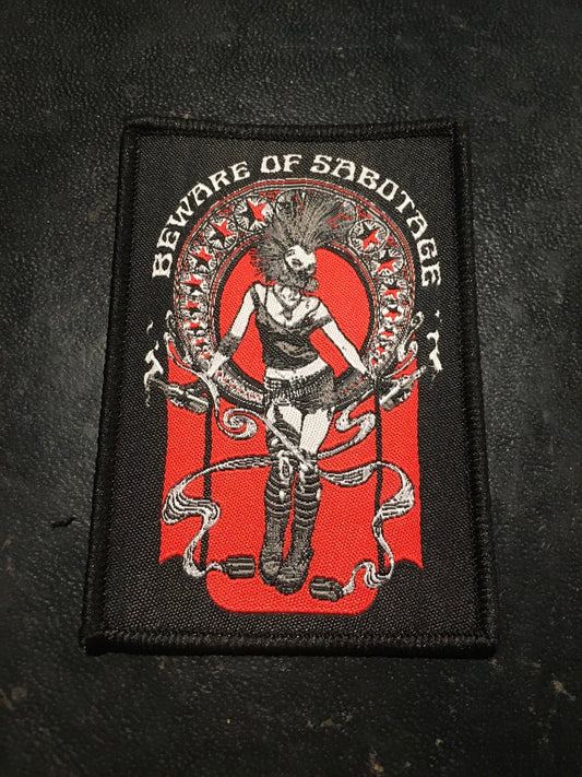 CCC: Beware Of Sabotage - Embroidered Patch - Crime City Clothing