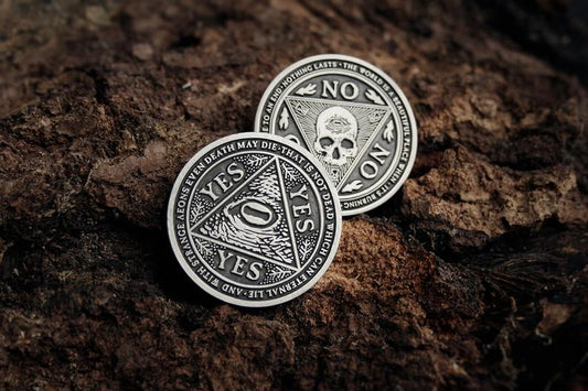 YES or NO Lovecraft Flipcoin by Torvenius