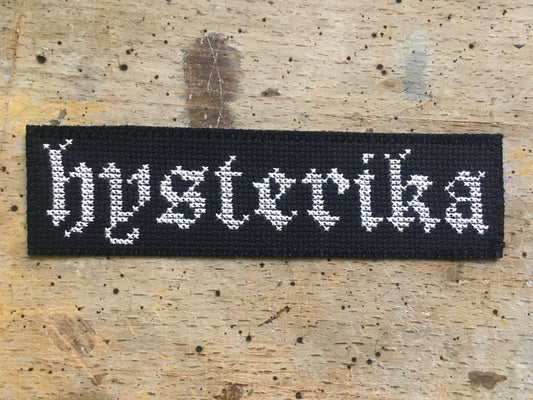 Hysterika - Hand-embroidered Patch - Sajko Art