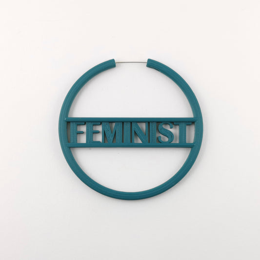 Feminist Hoop Turkos mörk