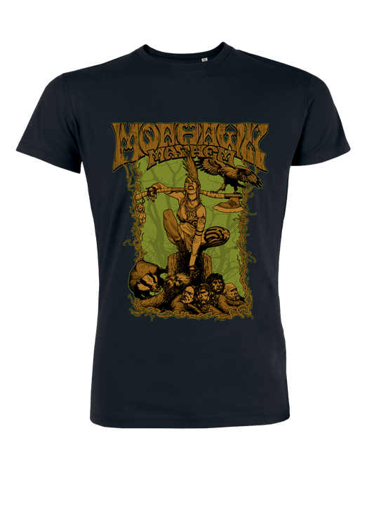 Moahawk Mayhem T-Shirt Unisex Black