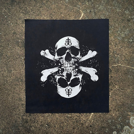 Double Skull Leviathan Cross - Backpatch - Torvenius