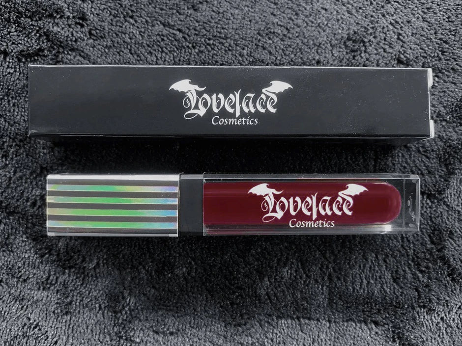 Lovelace Cosmetics lipstick packaging