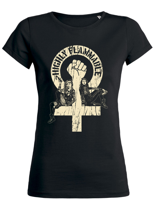 Highly Flammable T-shirt Slim Fit Black